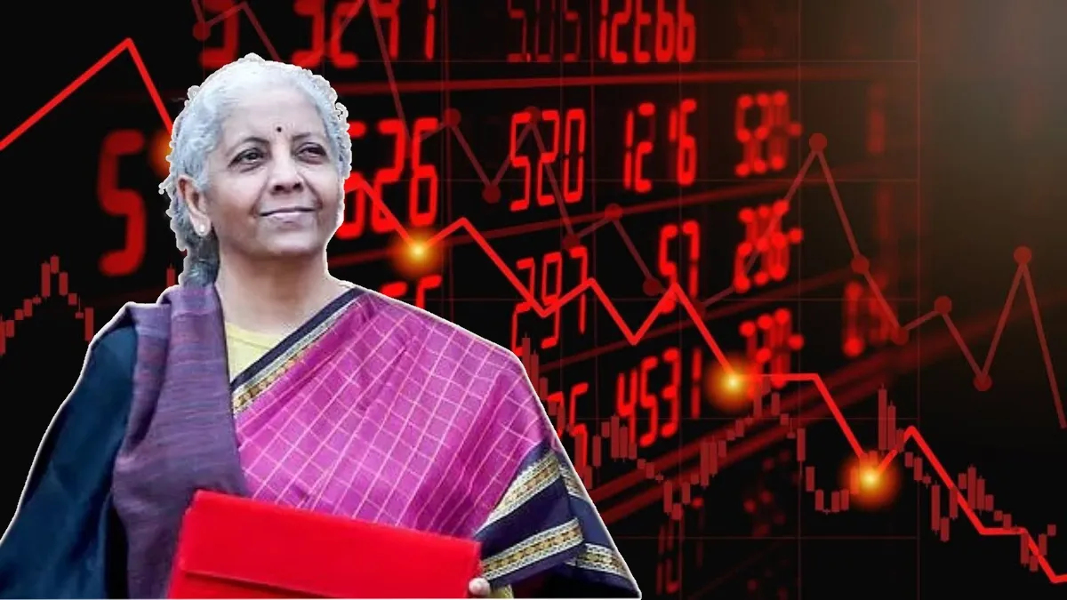 11,00,00,00,00,000 லாஸ்.. பங்குச்சந்தையை பஞ்சராக்கிய பட்ஜெட்! 1 மணி நேரத்தில் முடிச்சி விட்ட நிர்மலா